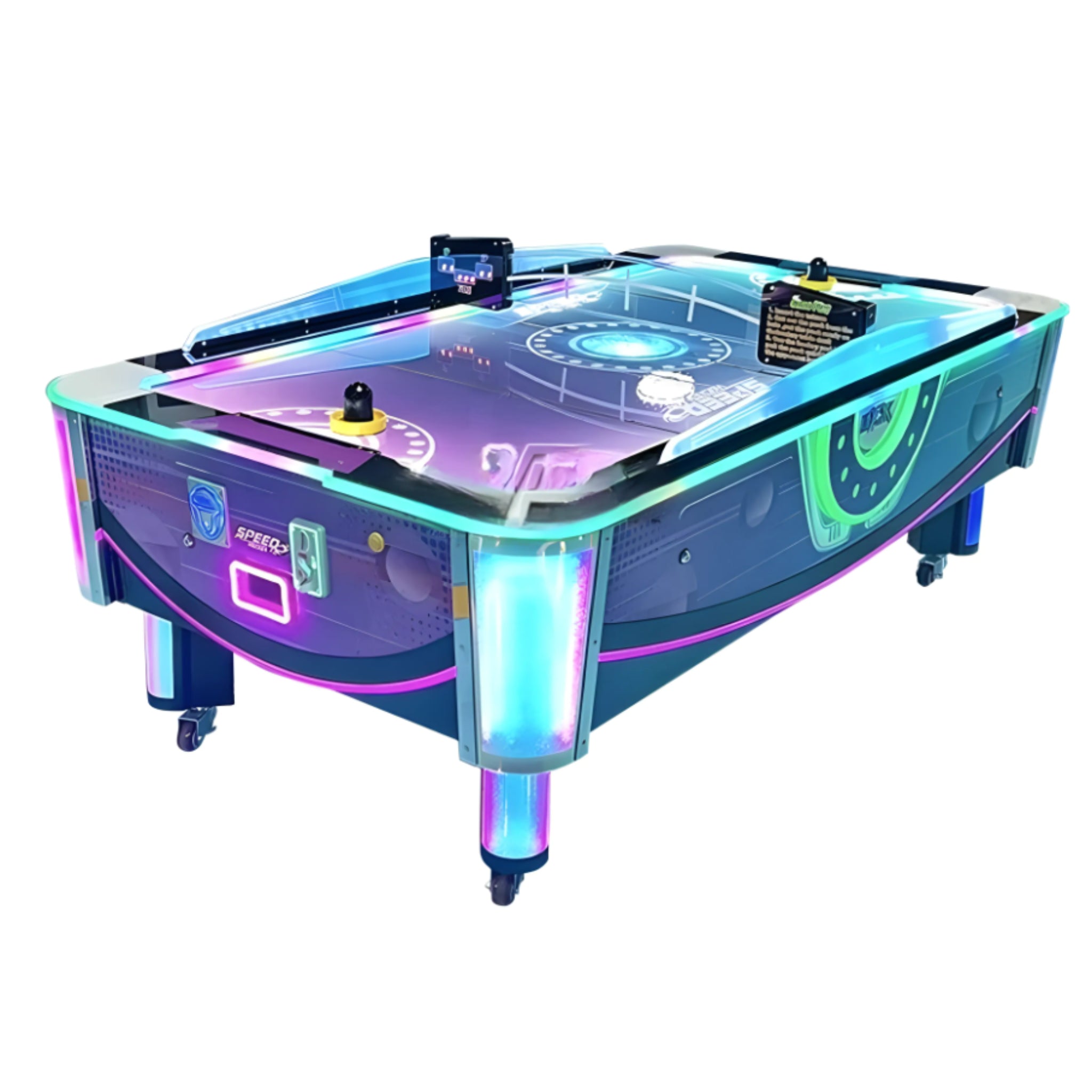 FunGlow Compact Air Hockey Table